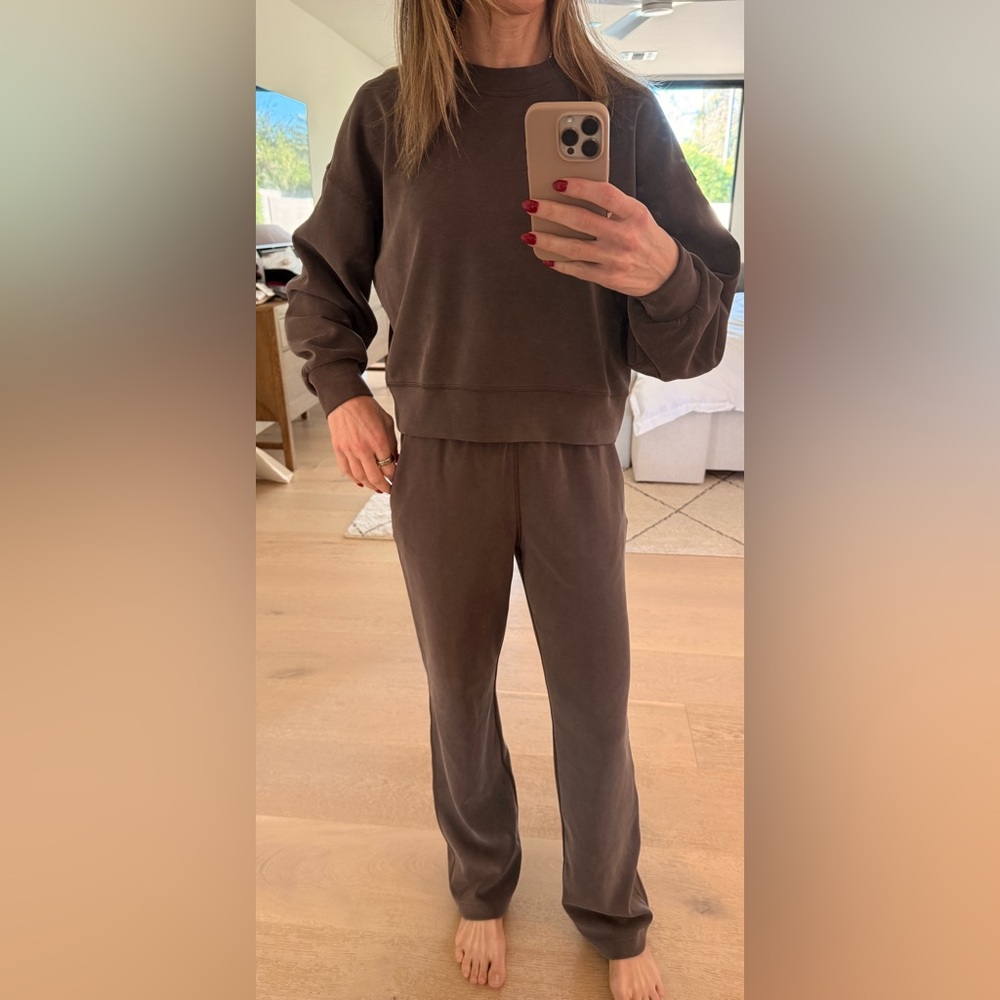 Lululemon Softstreme Crew and Pant Set